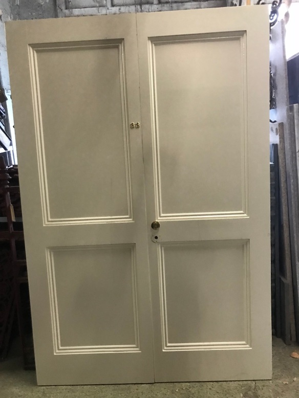 Pair of french doors, 1360 mm x 2160 mm $ 330 the pair