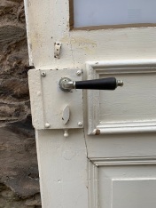 SOLD Detail of locking mechanism on Swiss doors