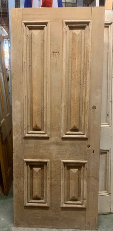 Stripped Victorian four-panel front door, 2010 x 807 x 36mm, (D109) $400