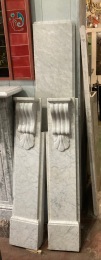 Original restored Carrara marble fireplace mantelpiece, top shelf 1685 W x 300 D, height 1210 (M88) $4500 salvaged vintage recycled, demolition, reproduction, restoration, home renovation secondhand, used , original, old, reclaimed, heritage, antique, victorian, art nouveau edwardian georgian art deco