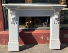 Original substantial Victorian scroll mantelpiece, top shelf 1595 W x 280 D, height 1240, opening 890 W x 940 H (M92) $540 salvaged vintage recycled, demolition, reproduction, restoration, home renovation secondhand, used , original, old, reclaimed, heritage, antique, victorian, art nouveau edwardian georgian art deco