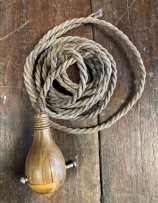 Early unusual hanging wooden switch in good condition (H129) $25 salvaged vintage recycled, demolition, reproduction, restoration, home renovation secondhand, used , original, old, reclaimed, heritage, antique, victorian, art nouveau edwardian georgian art deco